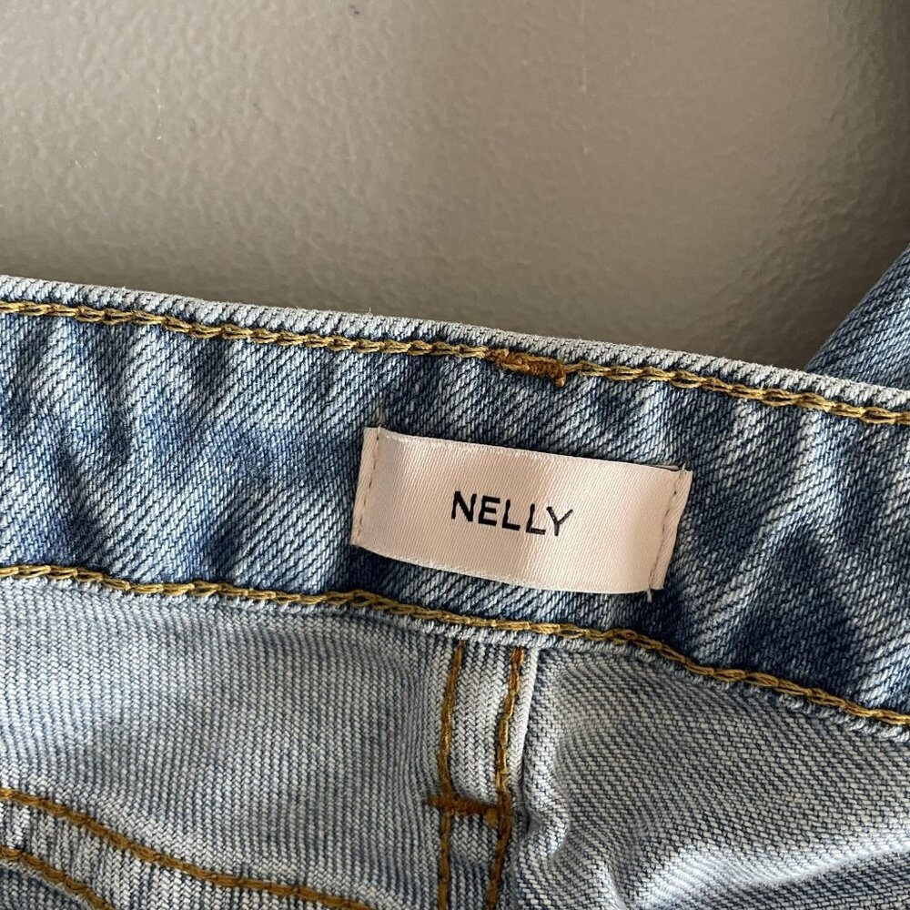 Nelly Jeans Womens EU 32 US 0 Blue Low Waist Straight Leg Denim Casual Y2k - Picture 5 of 10